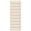 vidaXL Uteráky pre hostí FROGN 10 ks krémové 30x50 cm 360 g/m²