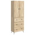 vidaXL Sada skríň 2 ks 66 x 34,5 x 90 cm Kompozitné drevo Dub sonoma