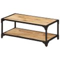 vidaXL Konferenčný stolík 90x45x35 cm surový mangový masív