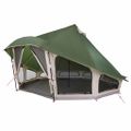 vidaXL Tipi stan so strechou Zelená 508 x 470 x 300 cm taft