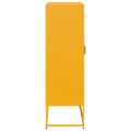 vidaXL Highboard horčicová žltá 68x39x123 cm Oceľ
