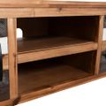 vidaXL TV stolík, akáciový masív 120x35x40 cm