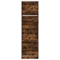 vidaXL Botník so 4 výklopnými zásuvkami dymový dub 60x42x204 cm