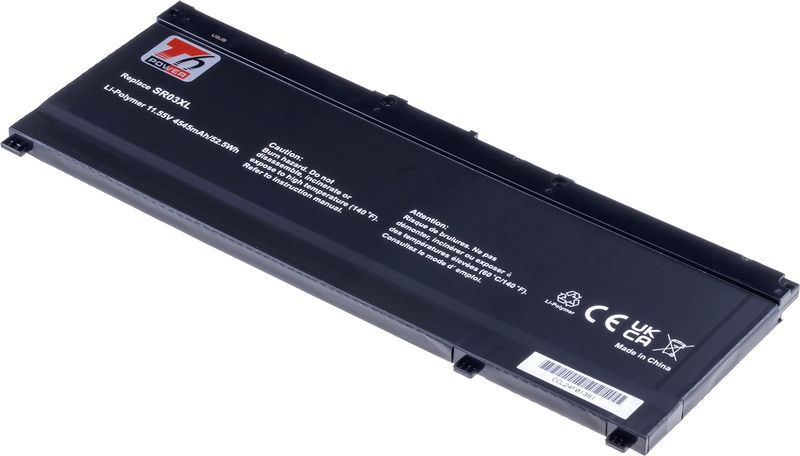 Batéria T6 Power HP Pavilion Gaming 15-cx0000, 17-cd0000, 4545mAh, 52,5Wh, 3cell, Li-pol