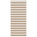 vidaXL Zebrová roleta pieskovo hnedá 105x230 cm šírka látky 100,9 cm polyester