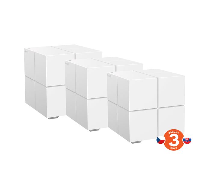 Tenda Nova MW6 (3-pack) WiFi AC1200 Mesh Gigabit systém, MU-MIMO, 6x GLAN/GWAN, SMART CZ aplikácie