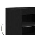 vidaXL LED komoda Čierna 81 x 37 x 66,5 cm Kompozitné drevo
