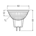 OSRAM LED žiarovka GU5.3 3,4W 2700K matná, teplá biela