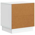 vidaXL Nočný stolík 2 ks Biela 43 x 34,5 x 44,5 cm Kompozitné drevo