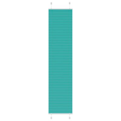 vidaXL Plisovaná roleta petrolejovo zelená 50x200 cm šírka látky 49,4 cm polyester