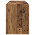 vidaXL Skrinka na gramofónové platne Staré drevo 78,5 x 35 x 45 cm