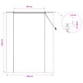 vidaXL Roleta Hnedá 160 x 220 cm Bambus