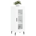 vidaXL Komoda lesklá biela 34,5x34x90 cm spracované drevo