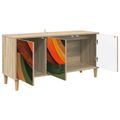vidaXL TV skrinka BONN 102 x 33 x 50 cm Sonoma Kompozitné drevo