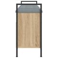 vidaXL Lavička na topánky dub sonoma 105,5x32x57,5 cm kompozitné drevo