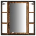 vidaXL Sada kúpeľňového nábytku 3 ks Staré drevo 33 x 33 x 185,5 cm
