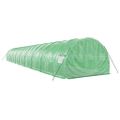 vidaXL Fóliovník s oceľovým rámom zelený 54 m² 18x3x2 m