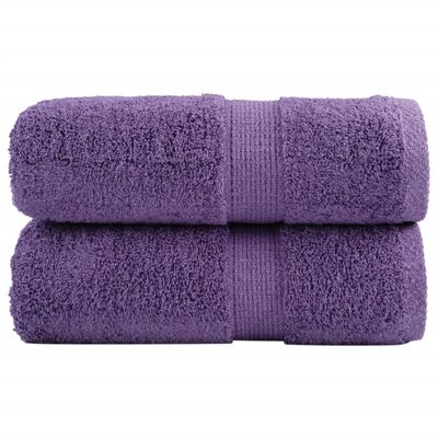 vidaXL Prémiové umývacie utierky SOLUND 2 ks fialové 30x30 cm 600 g/m²