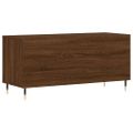 vidaXL Skrinka na platne hnedý dub 100x38x48 cm kompozitné drevo