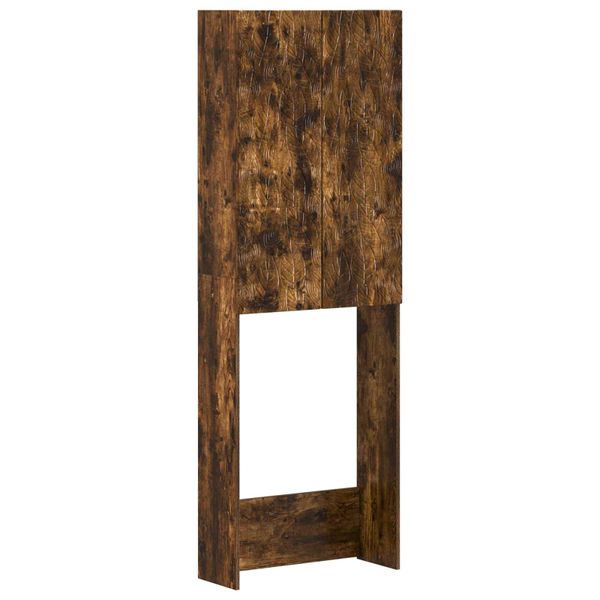 vidaXL Toaletná skriňa DELFT Dymový dub 66 x 25,5 x 190 cm
