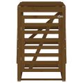 vidaXL Úložný box pre odpadkový kôš medovohnedý 84x90x128,5cm borovica