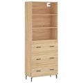vidaXL Vysoká skrinka dub sonoma 69,5x34x180 cm spracované drevo