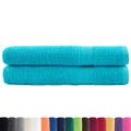 vidaXL Prémiové uteráky SOLUND 2 ks tyrksyové 100x200cm 600 g/m2