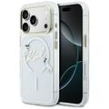 Puzdro Karl Lagerfeld pre iPhone 17 Pro 6,3" IML Choupettes Karl Script Logo MagSafe priehľadné