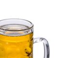 vidaXL Pivný pohár s uchom sklenený 6 ks 500 ml