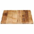 vidaXL Stolová doska živá hrana 80x60x2,5 cm masívny surový mangovník