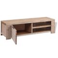 vidaXL Stojan pod TV z brúseného akáciového dreva, 140x38x40 cm