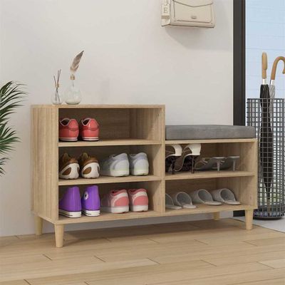 vidaXL Botník dub sonoma 102x36x60 cm spracované drevo