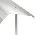 vidaXL Komínový kryt Strieborná 60 x 60 x 38 cm Nerezová oceľ