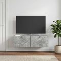 vidaXL Nástenná TV skrinka Nástenný Betónovo sivá 98 x 31 x 30 cm