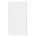 vidaXL Komoda s LED svetlami biela 163x37x67 cm