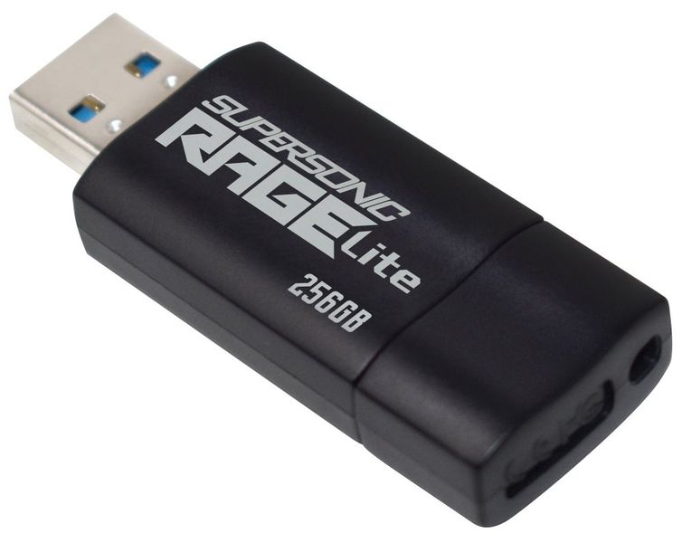 PATRIOT Supersonic Rage Lite 256GB / USB 3.2 Gen 1 / čierna Flashdisk, 256GB, USB 3.2 Gen1, čierna
