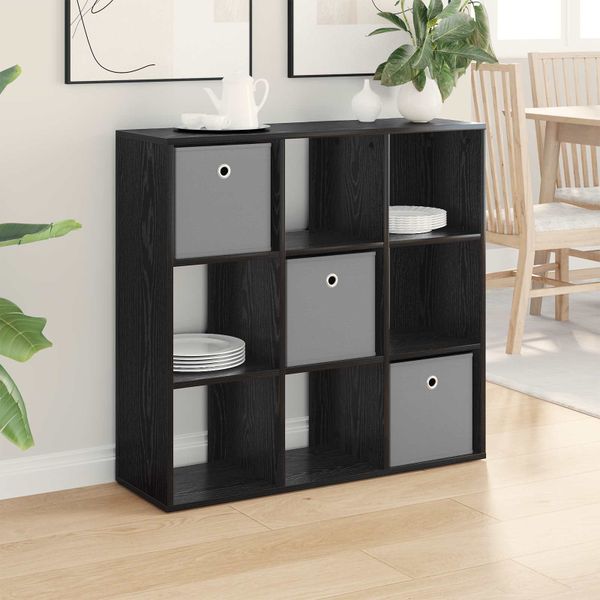 vidaXL Servírovacia skriňa so zásuvkou Čierny dub 88,5 x 29 x 84,5 cm