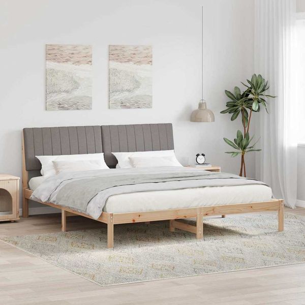 vidaXL Rám postele Hnedá 180 x 200 cm Masívne borovicové drevo