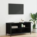 vidaXL TV skrinka 100 x 40 x 50 cm Čierny dub Kompozitné drevo