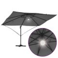 vidaXL Slnečník Antracit 351 x 250 x 253 cm Polyester a hliník