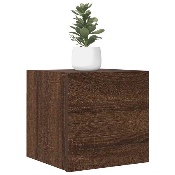 vidaXL Nástenná TV skrinka hnedý dub 30,5x30x30 cm