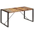 vidaXL Jedálenský stôl 160x80x75 cm, recyklovaný masív