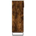 vidaXL Botník dymový dub 40x36x105 cm spracované drevo