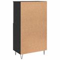 vidaXL Highboard Čierna 60 x 36 x 110 cm Kompozitné drevo