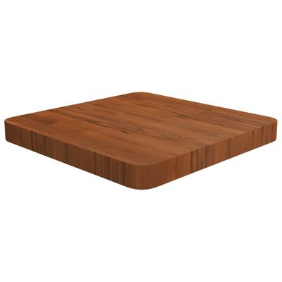vidaXL Štvorcová stolová doska tmavohnedá 40x40x4 cm lakovaný dub