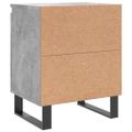 vidaXL Nočné skrinky 2 ks betónovo sivé 40x30x50 cm kompozitné drevo