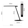 LED stolná lampa EMOS Z7619B CHASE, čierna