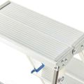 vidaXL 5-stupňový hliníkový obojstranný rebrík 113 cm