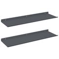vidaXL Závesná polica 2 ks Antracit 60 x 18 x 2,5 cm Oceľ