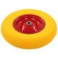vidaXL Koleso na fúrik s nápravou tvrdé PU 4.00-8 390 mm